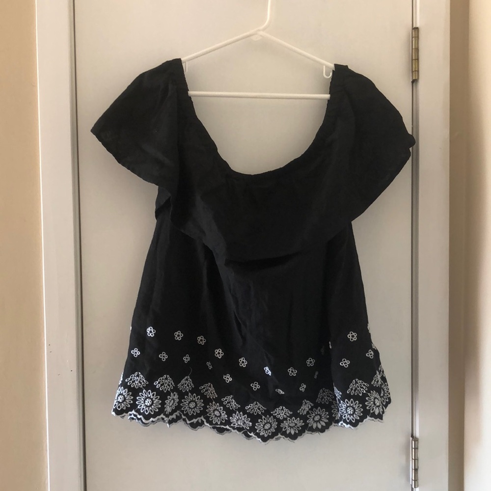 Off the shoulder top.